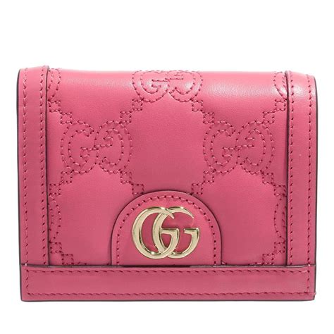 gucci geldbörse pink|Gucci card holder wallets.